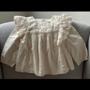 Never been worn, size 3T white long sleeved blouse